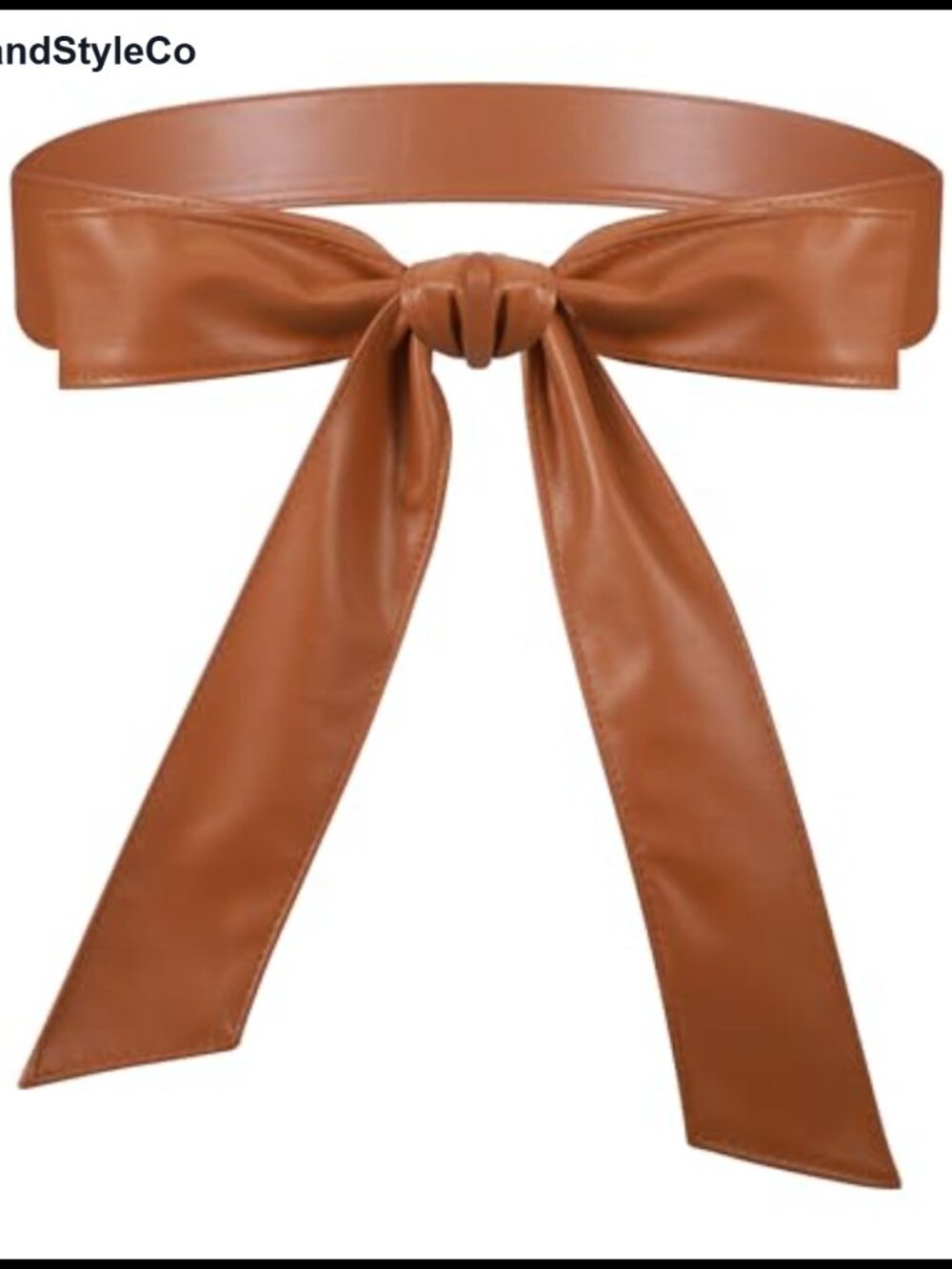 PU Leather Wrap Belt Obi Tie Waist Sash for Dress Women